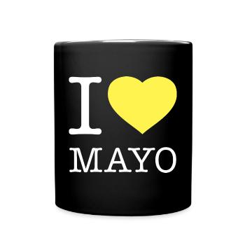 I LOVE MAYO Mayonnaise - Full Colour Mug - black - Front