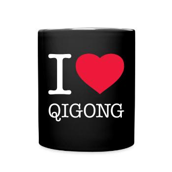 J’ADORE LE QIGONG - Mug uni - noir - Devant