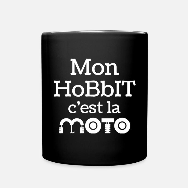 moto, motard, motarde, fan de moto - Mug uni - noir
