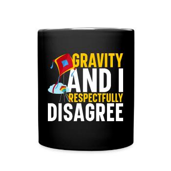 Kite Flying Supplies Kites for Adults Kiteflying - Full Colour Mug - black - Front