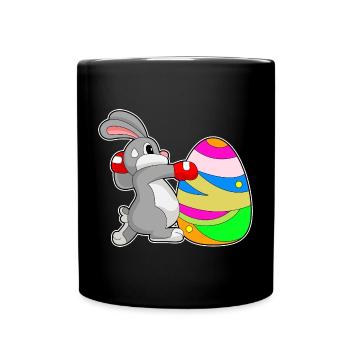 Bunny Easter Boxes - Full Colour Mug - black - Front