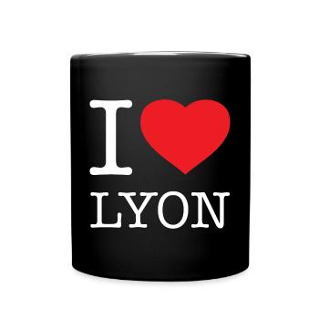 I LOVE LYON - Full Colour Mug - black - Front