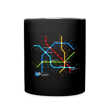 Quedlinburg (U-Bahn-Liniennetz-Edition) - Mug uni - noir - Devant
