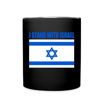 I stand with israel - Full Colour Mug - black - Front