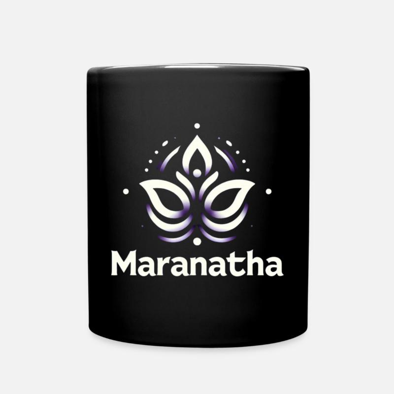 Maranatha Christ Coming Soon - Full Colour Mug - black