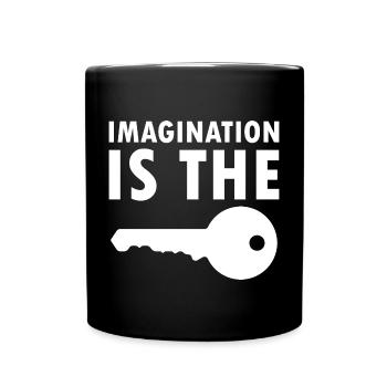 L’imagination est la principale motivation - Mug uni - noir - Devant