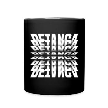Bolas de Petanca Boule Kugeln für Bouler Petanque - Tasse einfarbig - Schwarz - Vorne