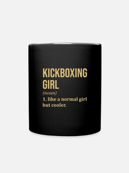 Kickboxen Kickboxen Kickboxen Kickboxen - Tasse einfarbig - Schwarz