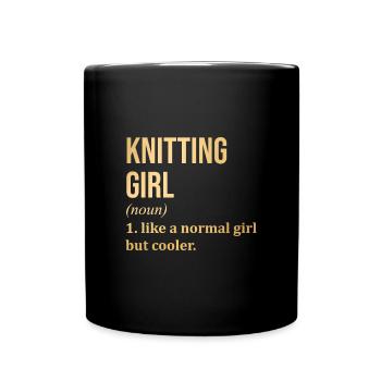 Stricken Stricken Stricken - Tasse einfarbig - Schwarz - Vorne