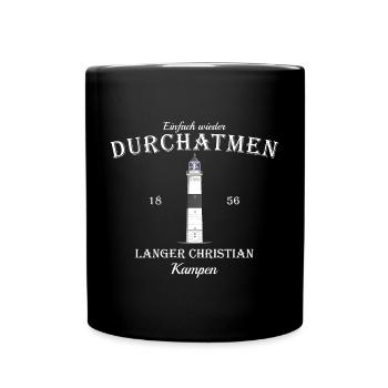 Sylt, Kampen, phare langer Christian - Mug uni - noir - Devant