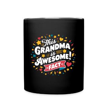 Grandma is the best great grandma - Full Colour Mug - black - Front