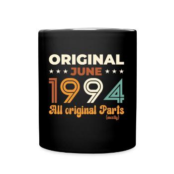 Original June 1994 Vintage 1994 Birthday 1994 - Full Colour Mug - black - Front