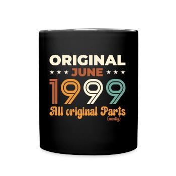 Original Juin 1999 Millésime 1999 Anniversaire 1999 - Mug uni - noir - Devant