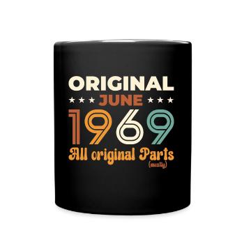 Original Juin 1969 Millésime 1969 Anniversaire 1969 - Mug uni - noir - Devant