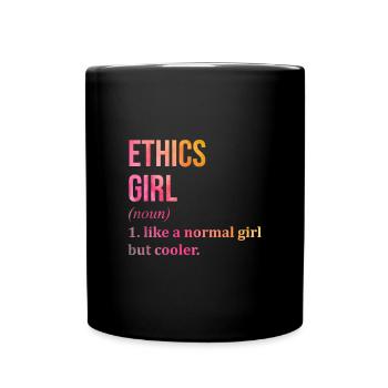 Ethisch - Tasse einfarbig - Schwarz - Vorne