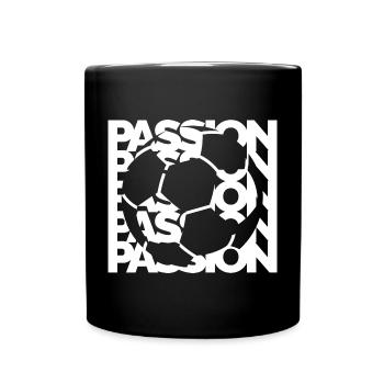 Icône de l’équipe de football Passion Icône du logo graphique - Mug uni - noir - Devant