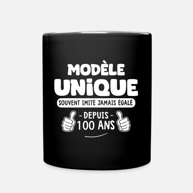anniversaire 100 ans modèle unique depuis 100 ans - Mug uni - noir