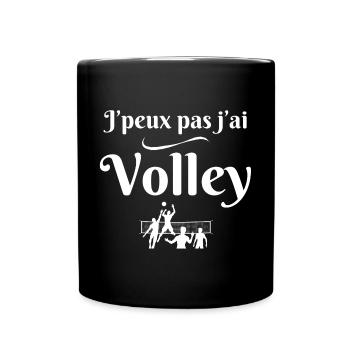 volleyball, volleyball, volleyball club - Full Colour Mug - black - Front