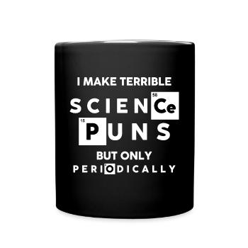 Science Drôle - Mug uni - noir - Devant