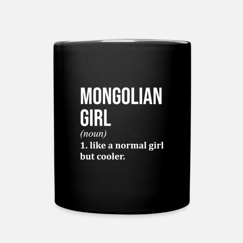 Mongolei - Tasse einfarbig - Schwarz