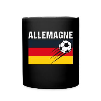 Germany Flag Gift Soccer German Football - Full Colour Mug - black - Front