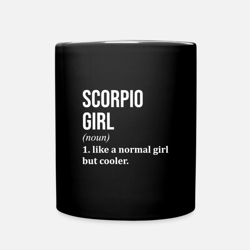 Skorpion - Tasse einfarbig - Schwarz