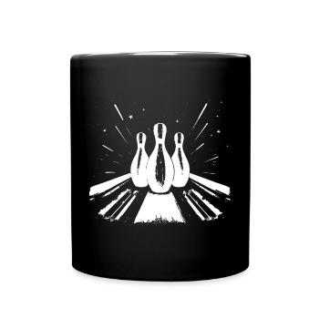 Bowling - Tasse einfarbig - Schwarz - Vorne