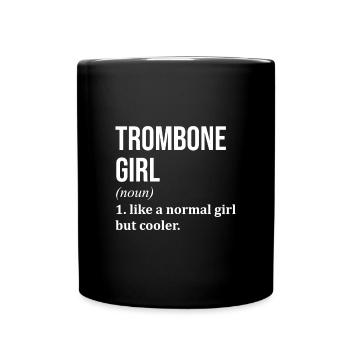 Trombone - Full Colour Mug - black - Front