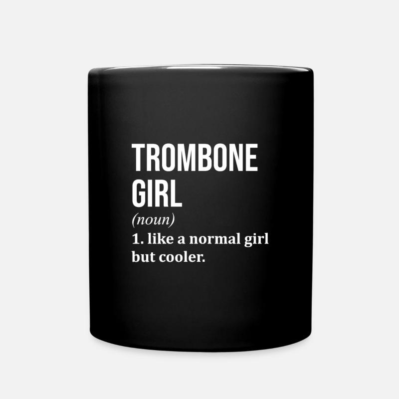 Posaune - Tasse einfarbig - Schwarz