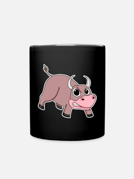 Taureau Motif Animal Enfants - Mug uni - noir