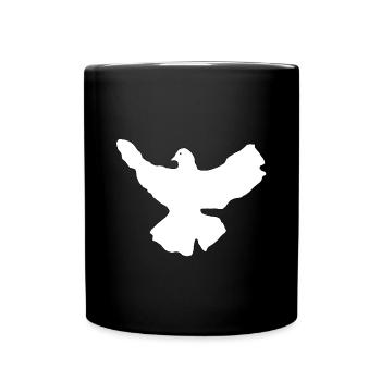 White dove of peace - Full Colour Mug - black - Front