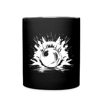 Dessin de bowling - Mug uni - noir - Devant