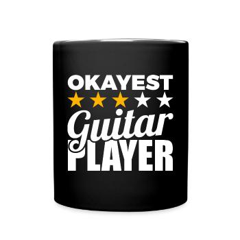 Guitariste moyen - Mug uni - noir - Devant