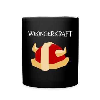 Wikingerkraft - Tasse einfarbig - Schwarz - Vorne