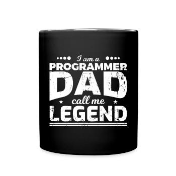 Coder Dad - Full Colour Mug - black - Front