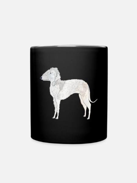 Bedlington Terrier - Full Colour Mug - black