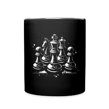 Chess pieces - Full Colour Mug - black - Front