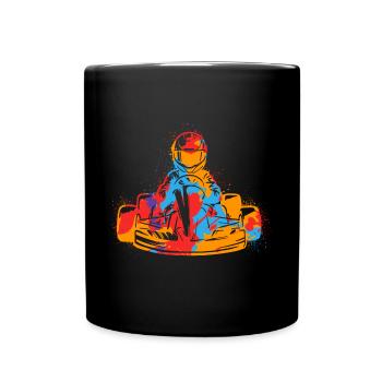 Kart Racing Coloré Garçons Motorsport Go-Kart - Mug uni - noir - Devant