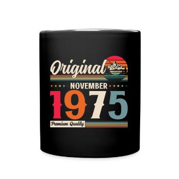 50e anniversaire Original Novembre 1975 Volume 75 - Mug uni - noir - Devant