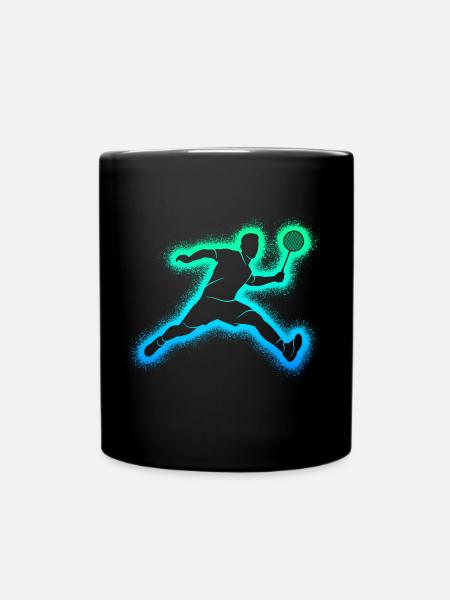 Badminton Badminton Joueurs Enfants Badminton Garçons - Mug uni - noir