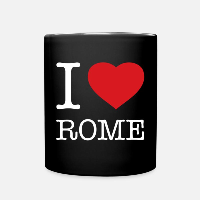 I LOVE ROME Rom Italy Italien - Tasse einfarbig - Schwarz