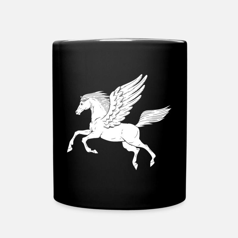 Pegasus - Full Colour Mug - black