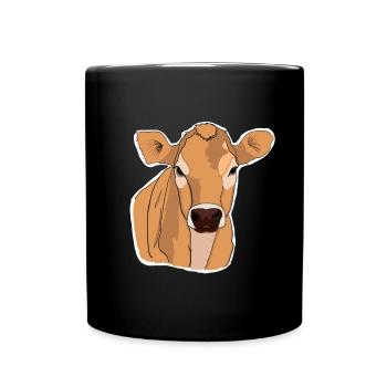 Vache Vaches - Mug uni - noir - Devant