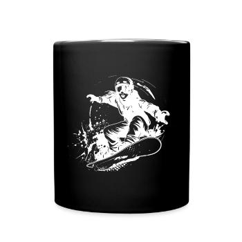 Snowboarding Girls - Full Colour Mug - black - Front