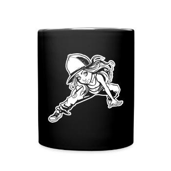 Breakdancerin - Tasse einfarbig - Schwarz - Vorne