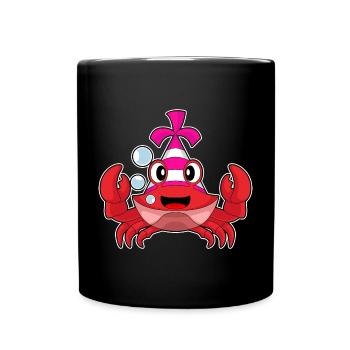 Krabbe Geburtstag Partyhut - Tasse einfarbig - Schwarz - Vorne