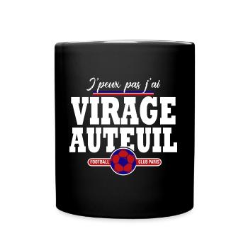 Virage Auteuil Paris football supporter club - Mug uni - noir - Devant