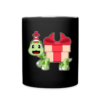 Forfait anniversaire Tortue - Mug uni - noir - Devant