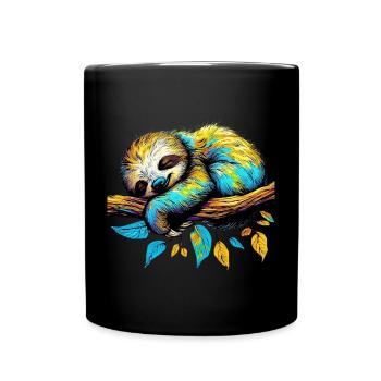Sloth - Full Colour Mug - black - Front