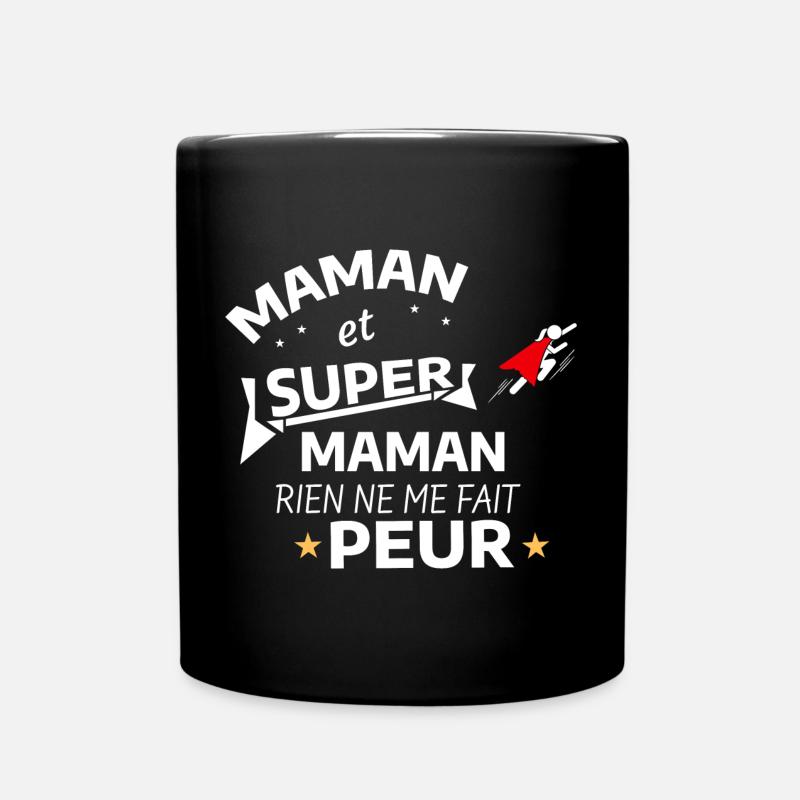 Mom Superheroine Edition - Full Colour Mug - black